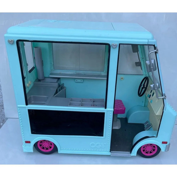 Our Generation Kids Sweet Stop American Girl Ice Cream Truck Toys Light … - Picture 11 of 12